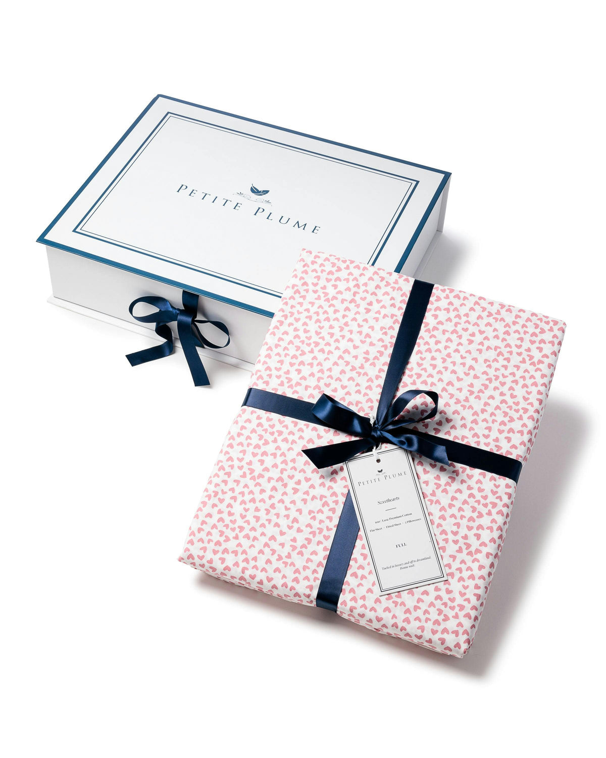 Luxe Premium Percale Bed Sheets in Pink Gingham
