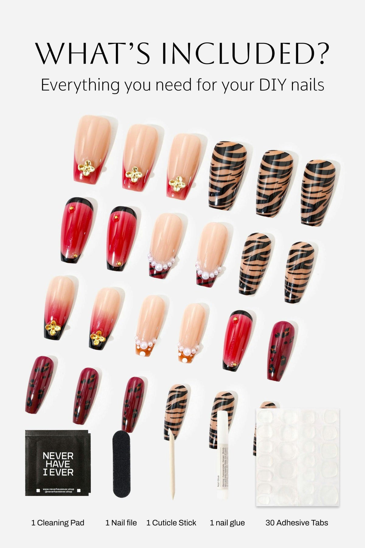 KATSEYE | ANIMAL – COFFIN PRESS-ON NAILS