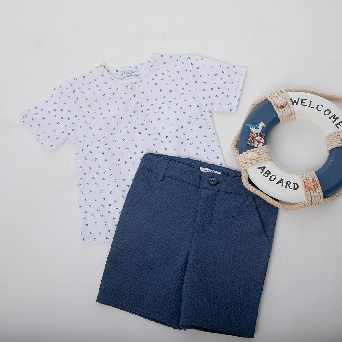 Bob Baby Shorts, Navy Blue Shrink