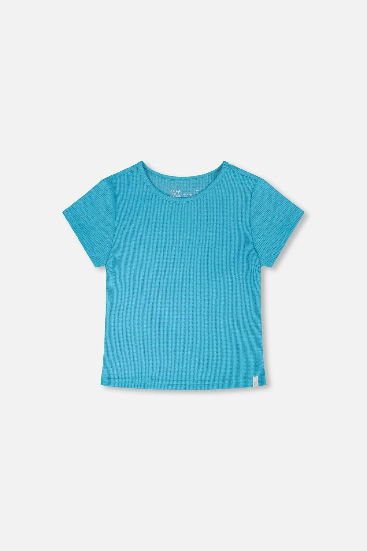 Crinkle Jersey T-Shirt Blue