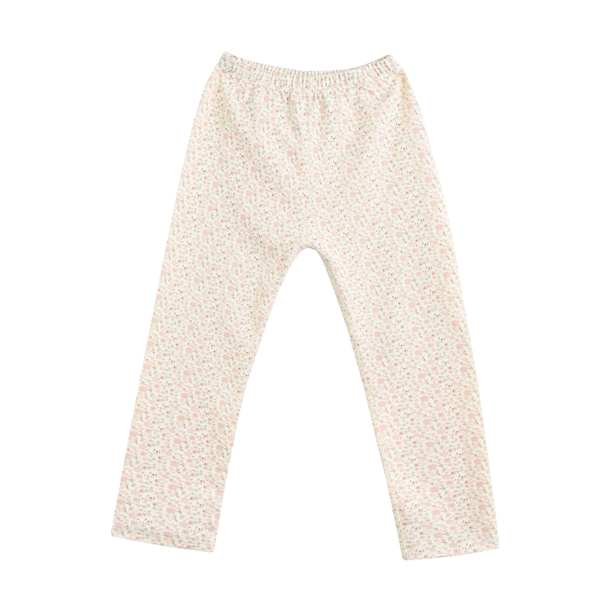 Cream Floral Cotton Pajama Set