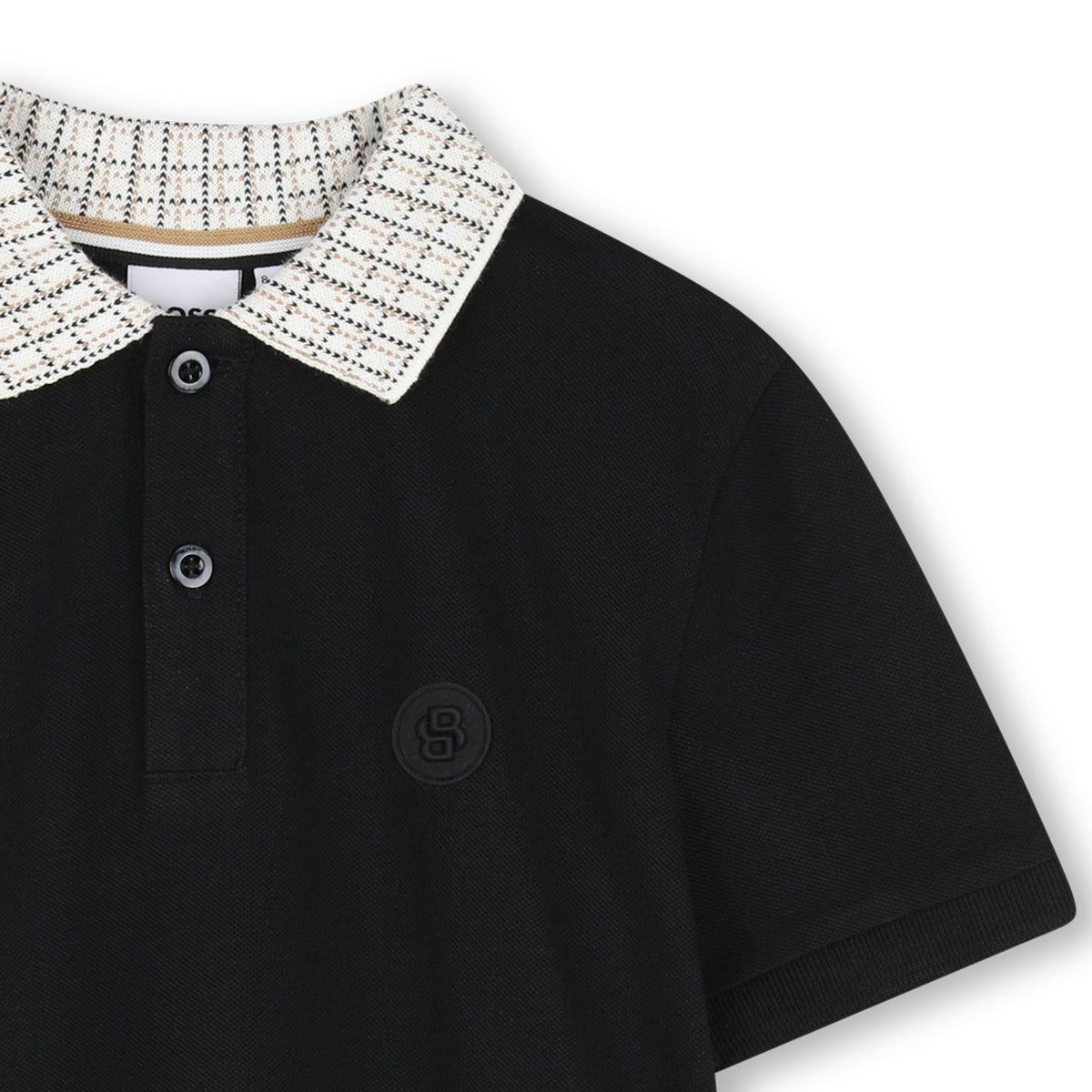 Black Slim-Fit Polo Shirt