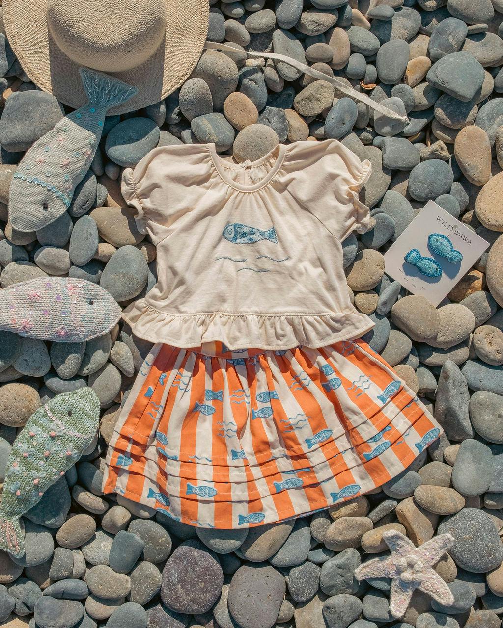 Crochet Clip Set in Fiori di Mare