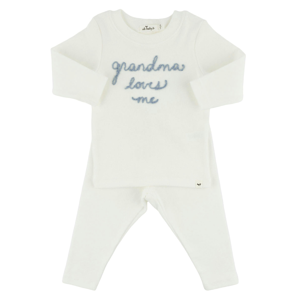 "grandma loves me" FOG Baby Rib 2pc Set