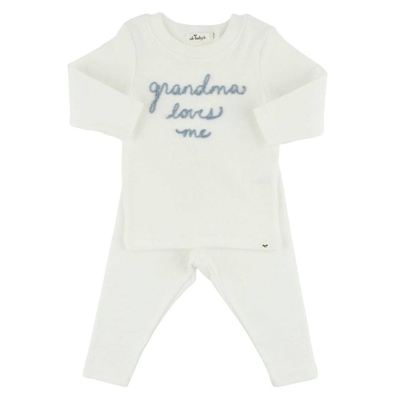 "grandma loves me" FOG Baby Rib 2pc Set