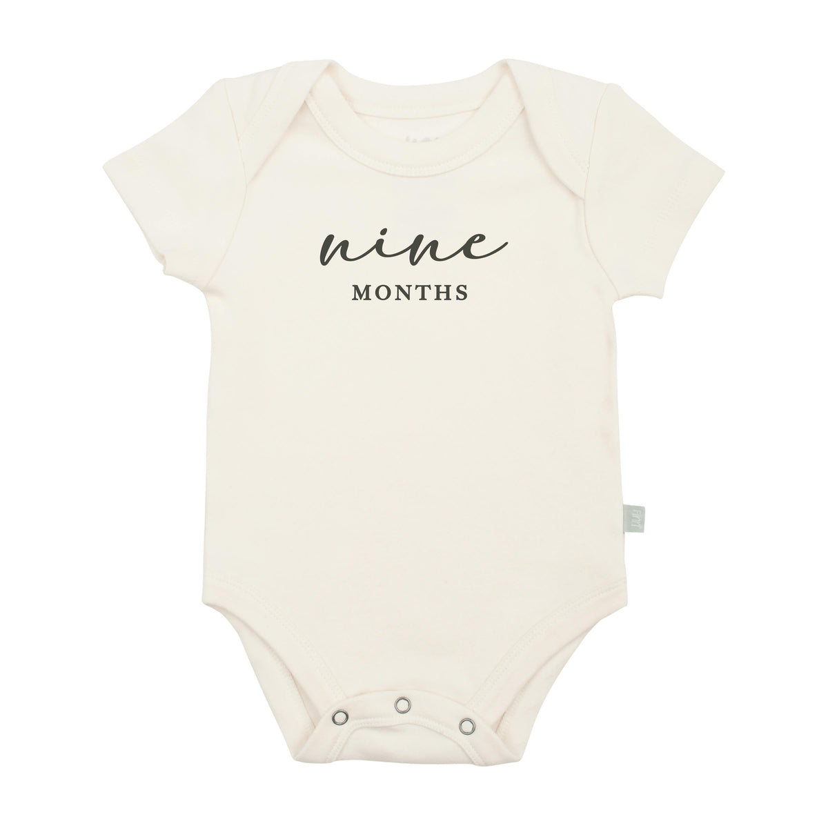 graphic bodysuit | nine months milestone charcoal