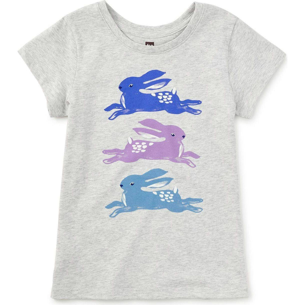 Leaping Hares Graphic Tee, Grey