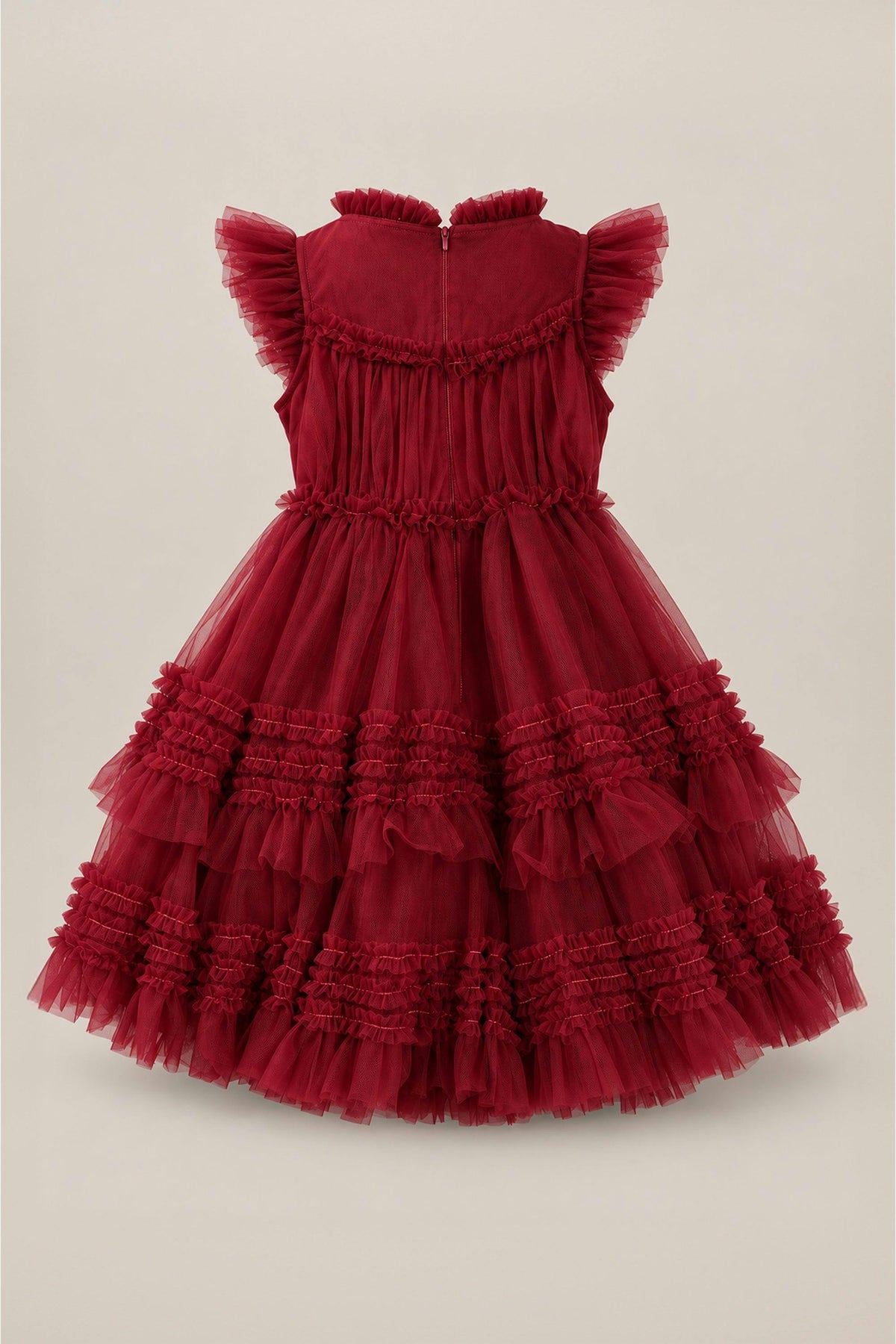 Mini Effie Dress in Garnet
