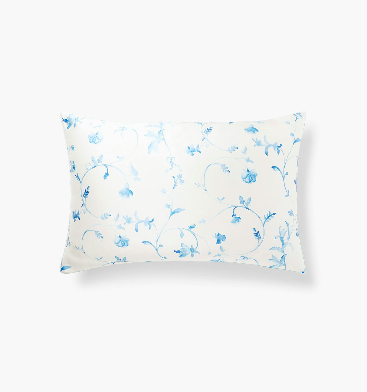 The Sisi Silk Pillowcase - Blue Botanical