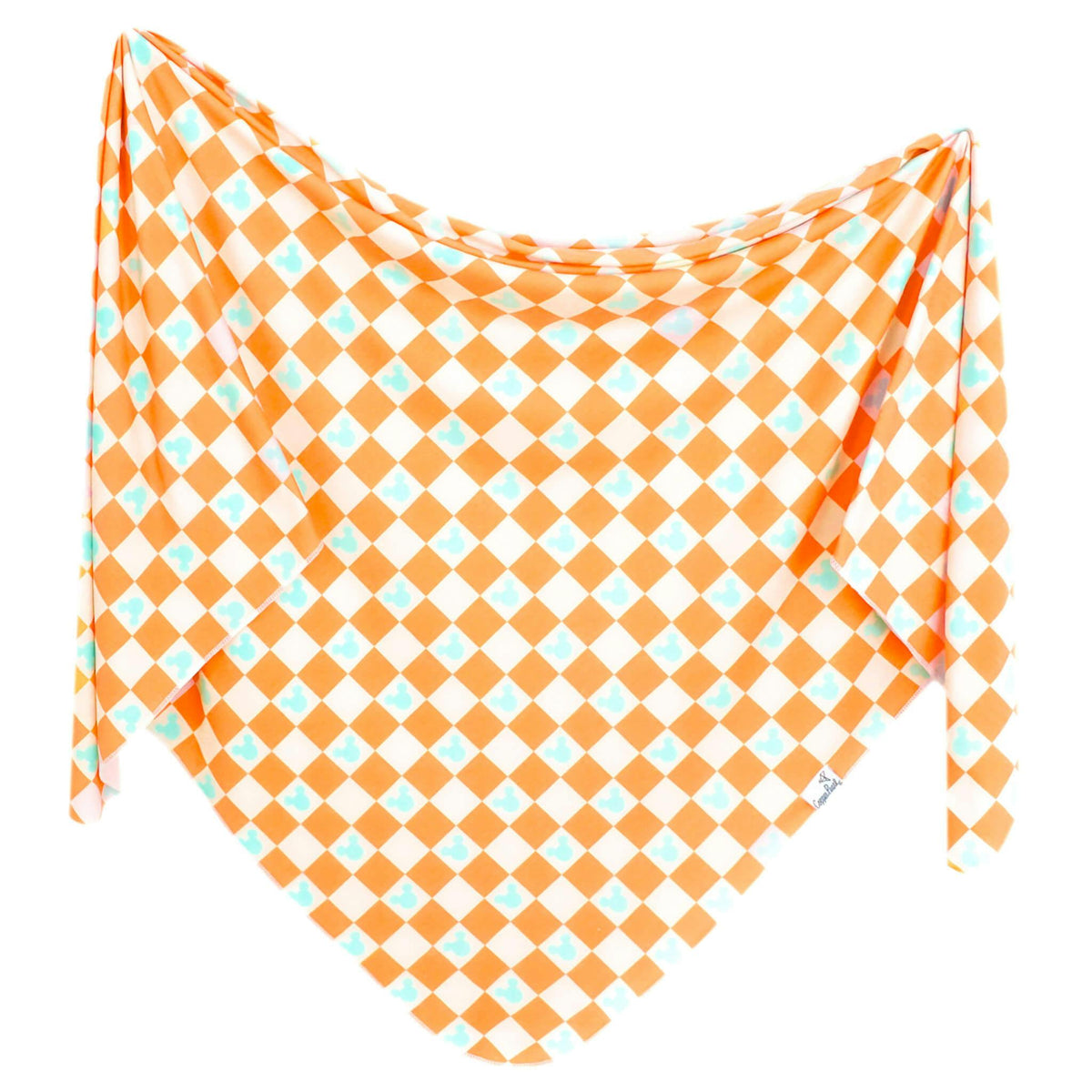 Knit Swaddle Blanket - Mickey Mouse Check