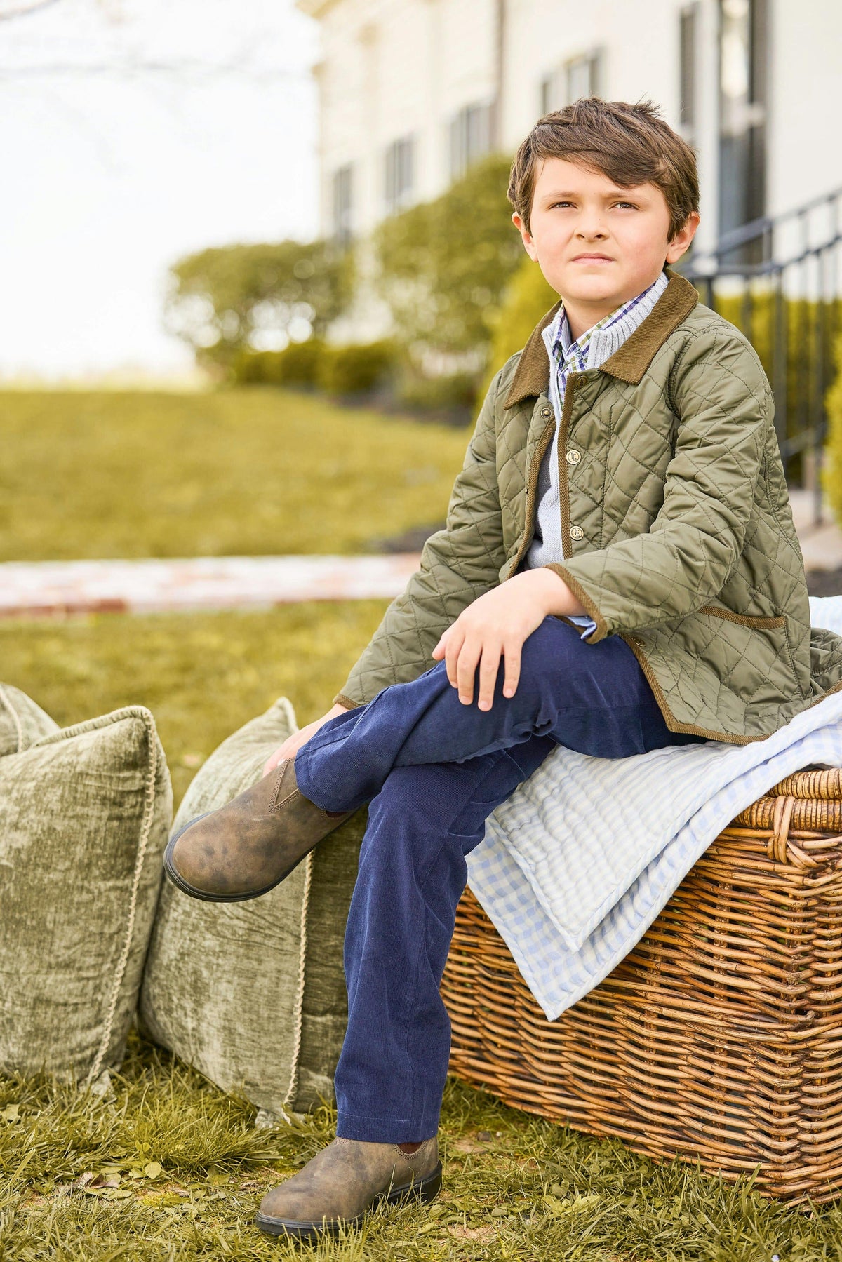 Quarter Zip Sweater - Gray