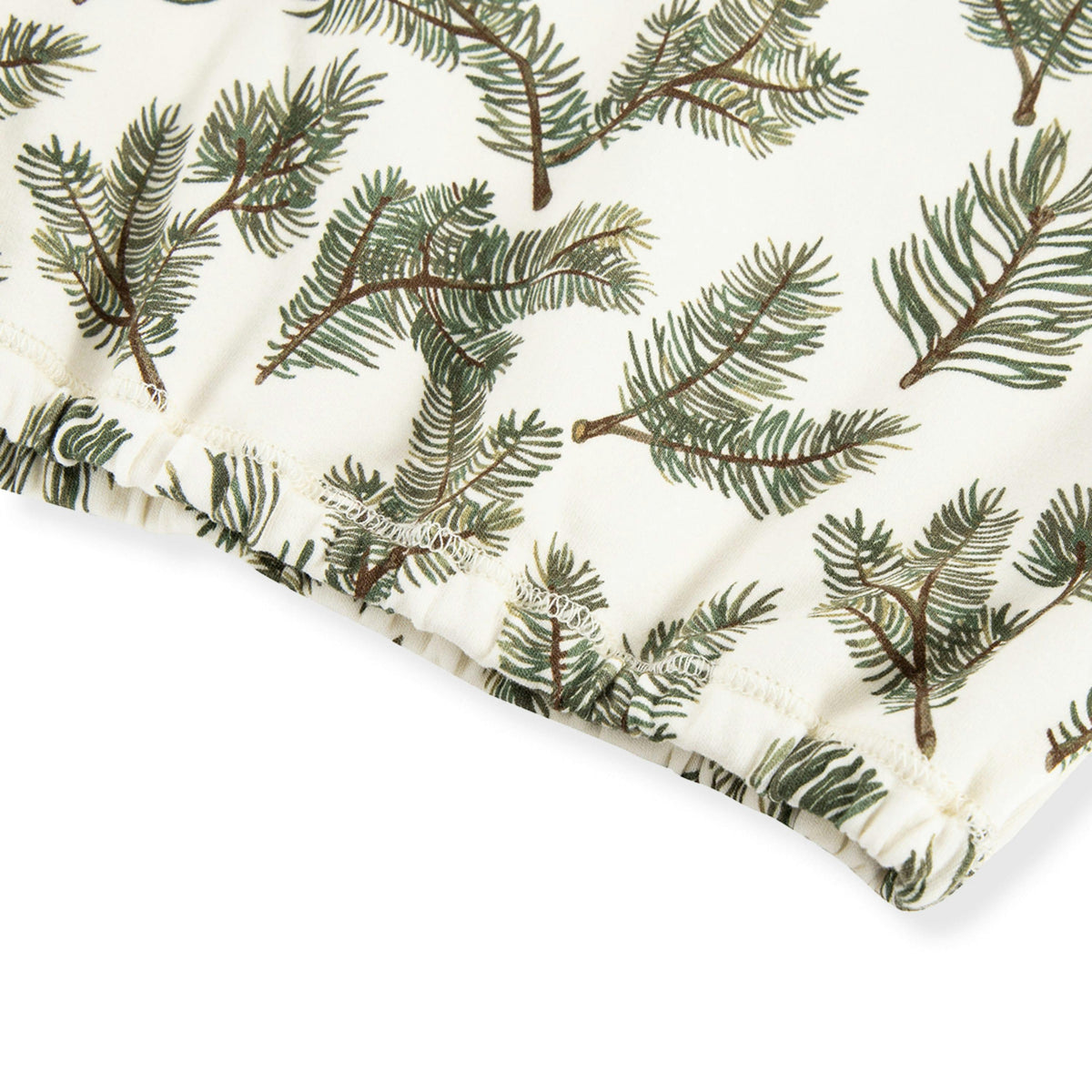Pine Brushed Newborn Gown & Hat Set