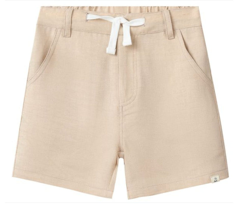 CREW WOVEN BEIGE SHORTS