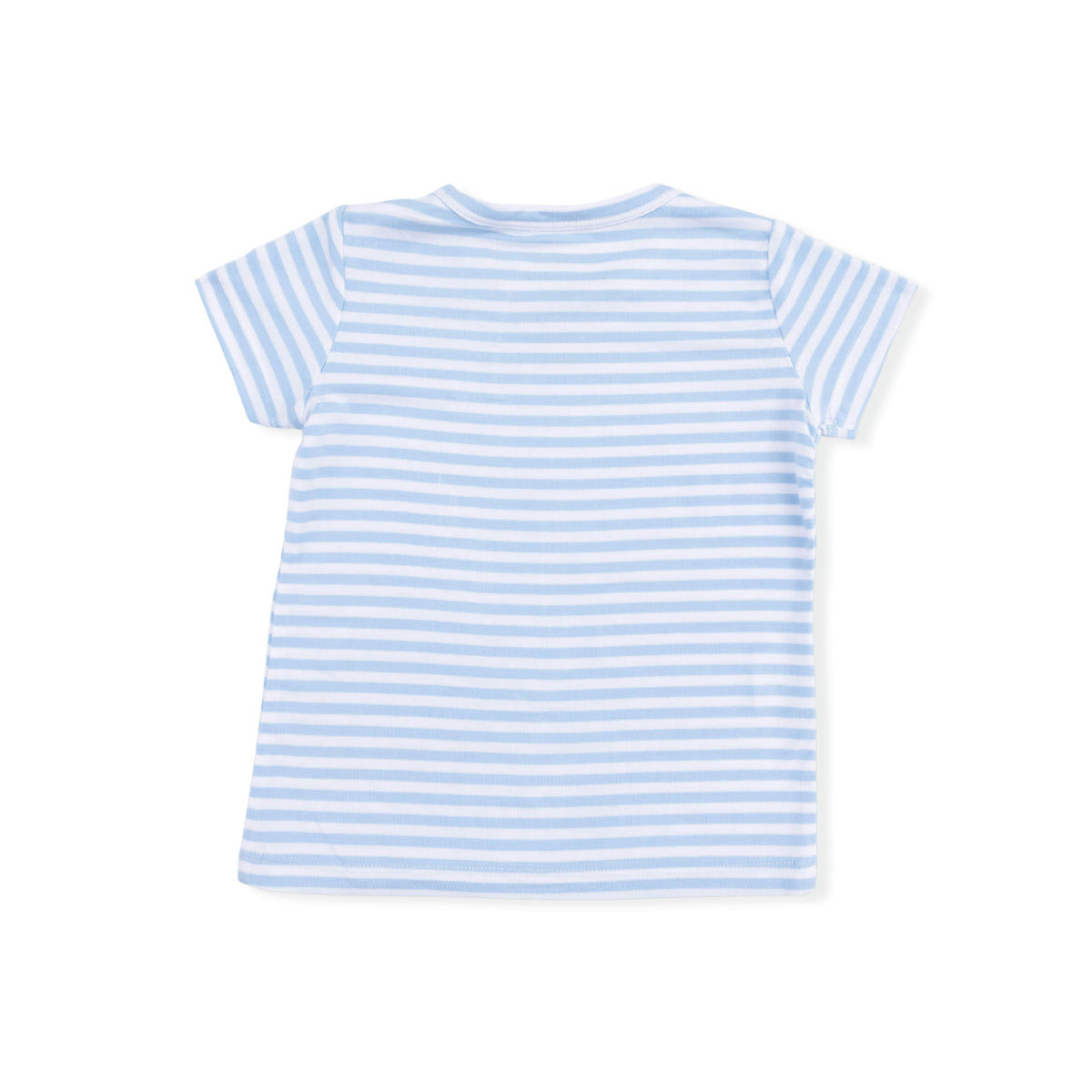 Bubbly Sailboat Stripe - Crew Neck Tee with Cargo Short