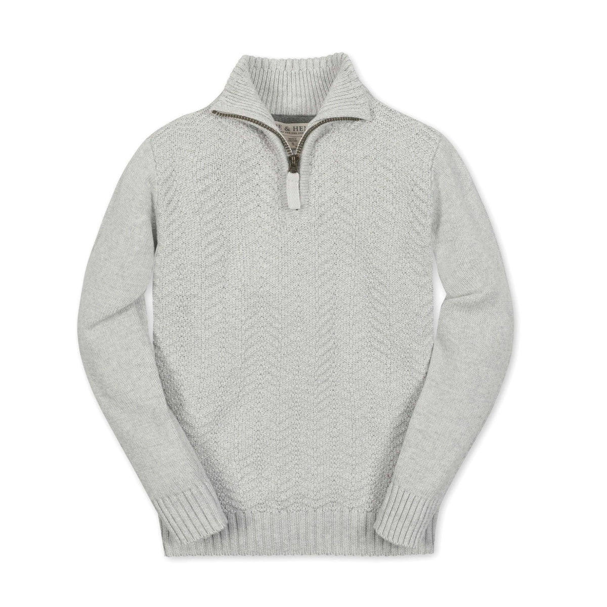 Organic Half Zip Cable Sweater
