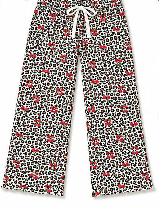 Girls Printed Pointelle Pants