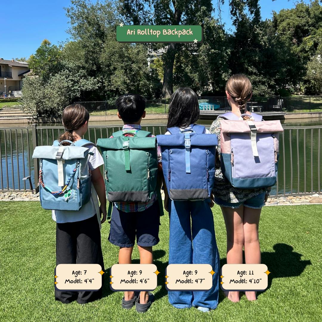 Ari Rolltop Backpack Set | Rowan Bag Charm