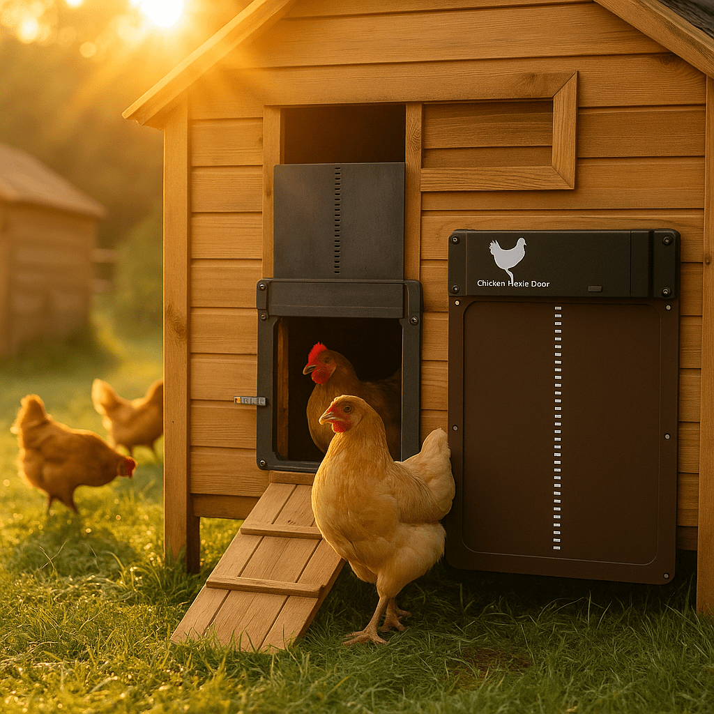 Automatic Chicken Coop Door with Light Sensor and Weatherproof Sliding Panel