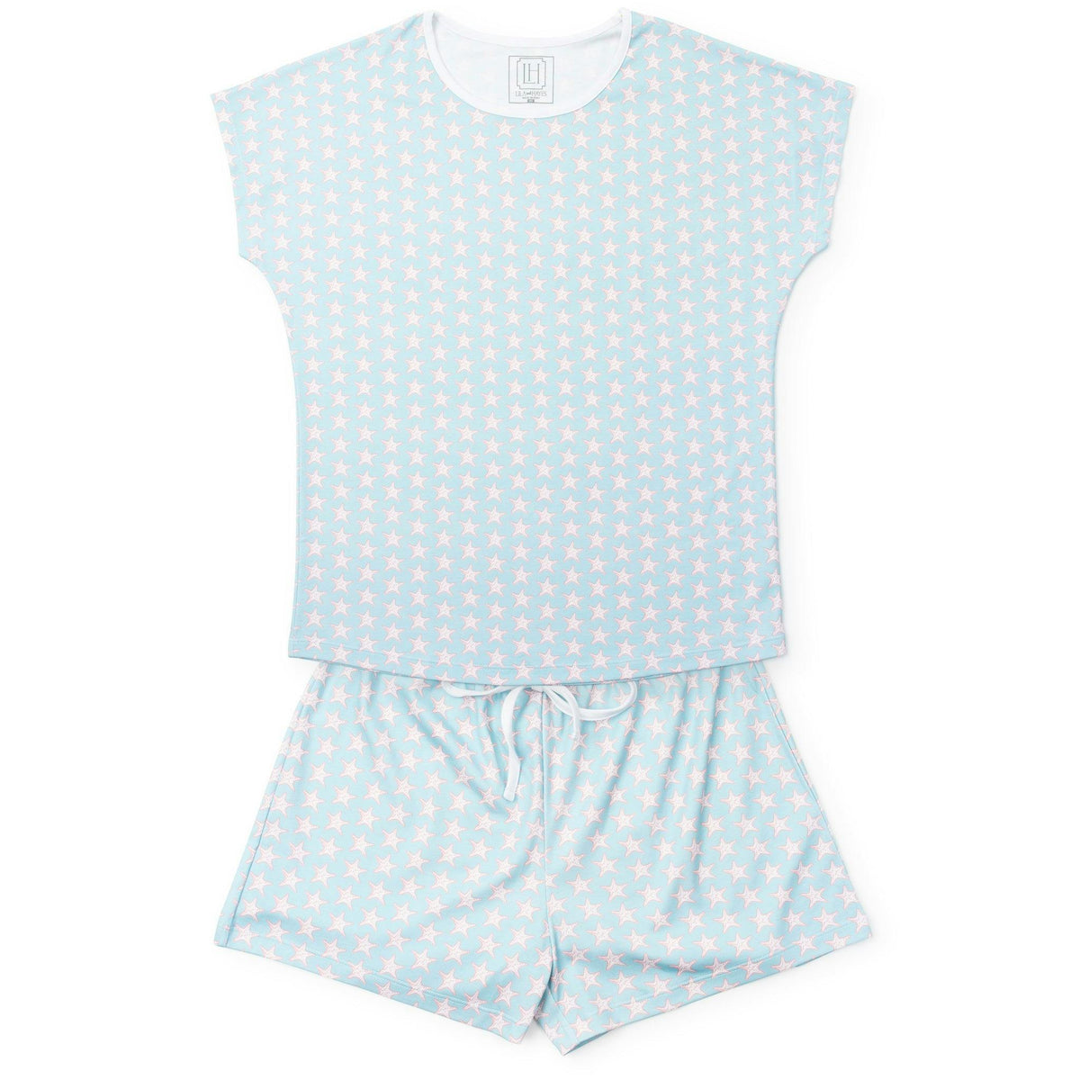 Riley Women's Pajama Short Set - Seaside Starfish