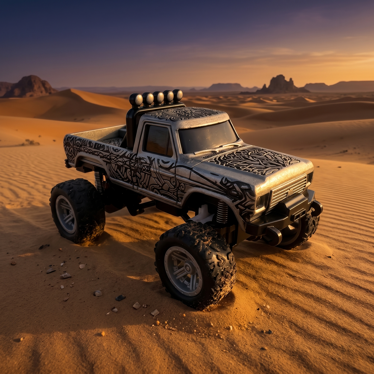 1/64 Scale Viking Figure Alloy RC Vehicle - TC02