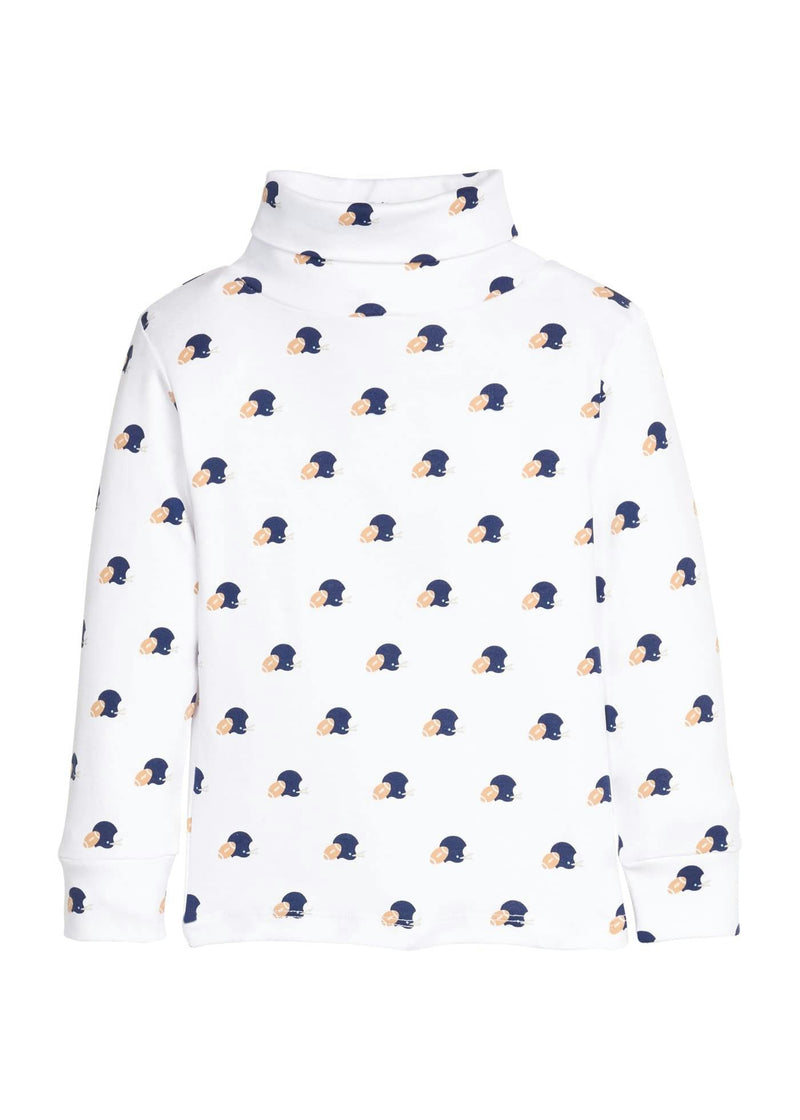 Printed Turtleneck - Football Helmets