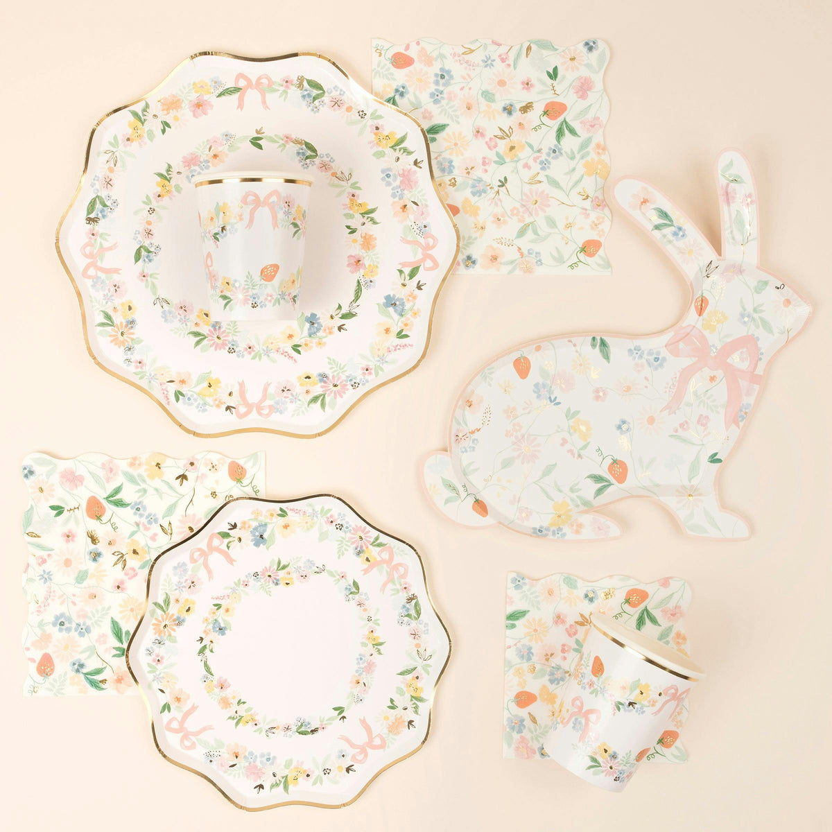 Elegant Floral Side Plates