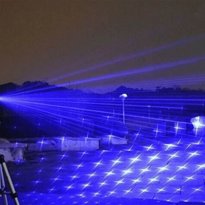 450nm Blue Laser Pointer - Adjustable Focus Handheld Presentation Pointer
