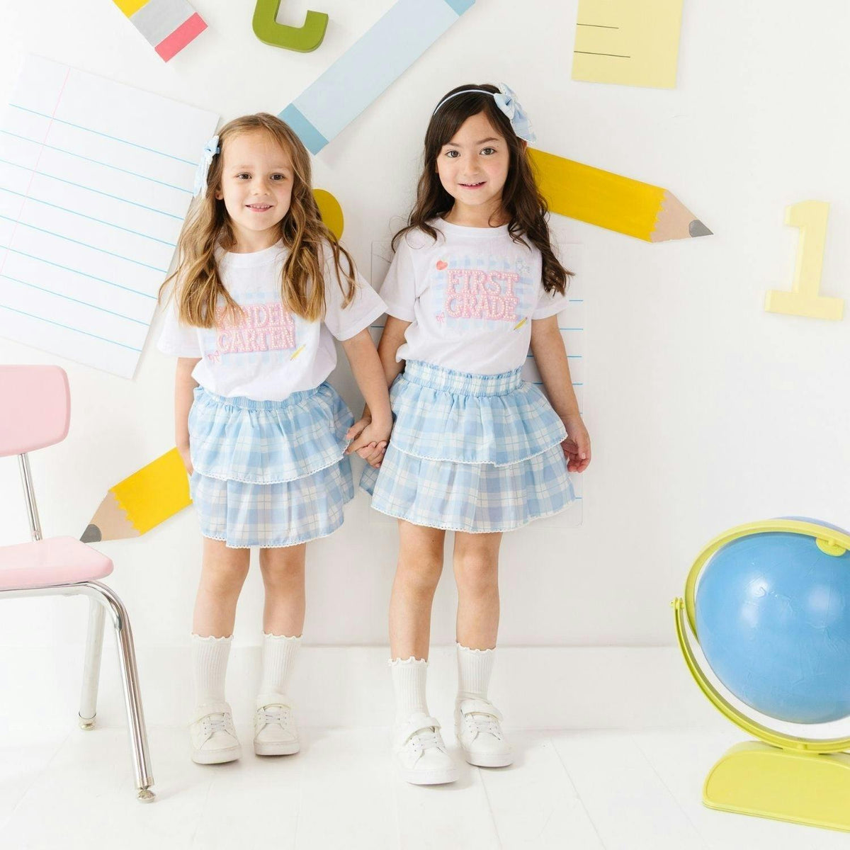 First Grade Pearl Patch Short Sleeve T-Shirt