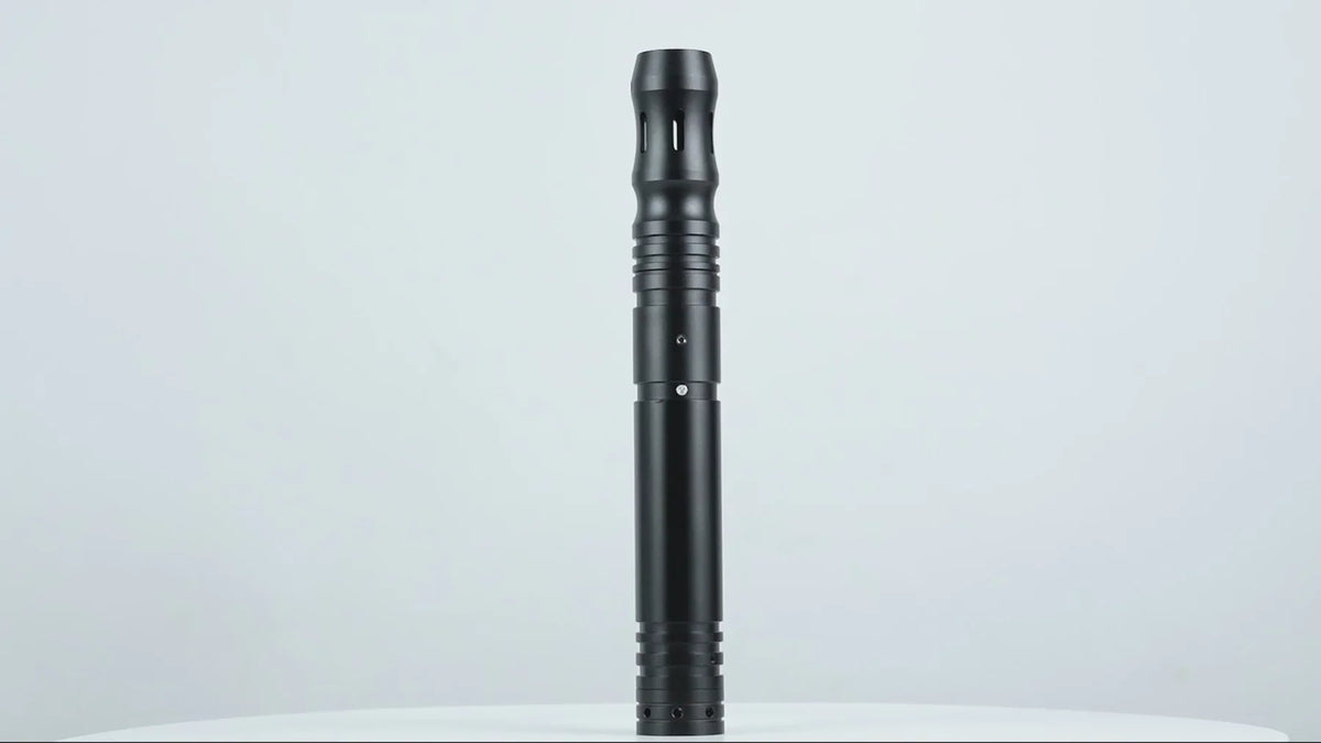 Model Eta Lightsaber – Black Metal Hilt | Custom Dueling Saber