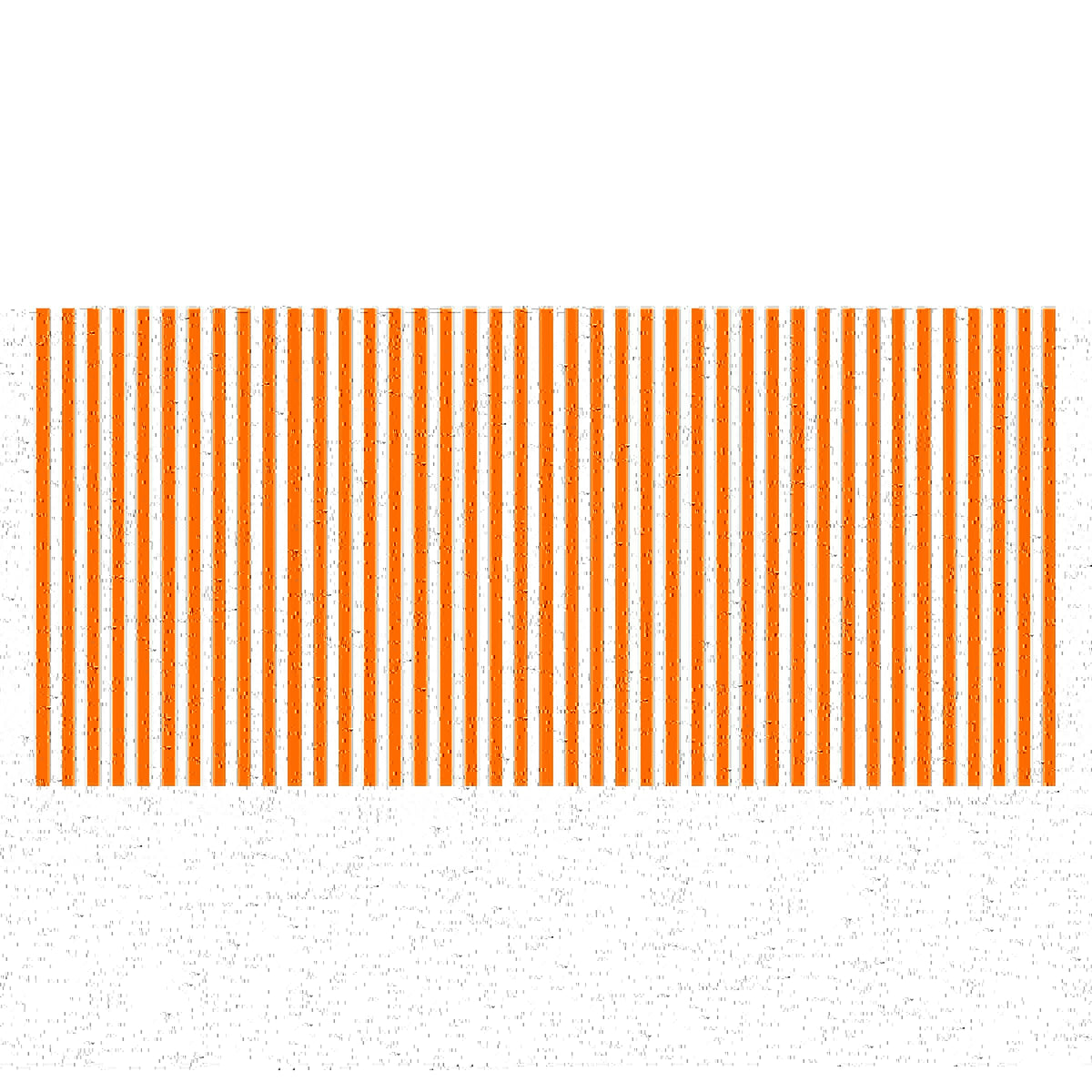 Orange Striped Tablecloth