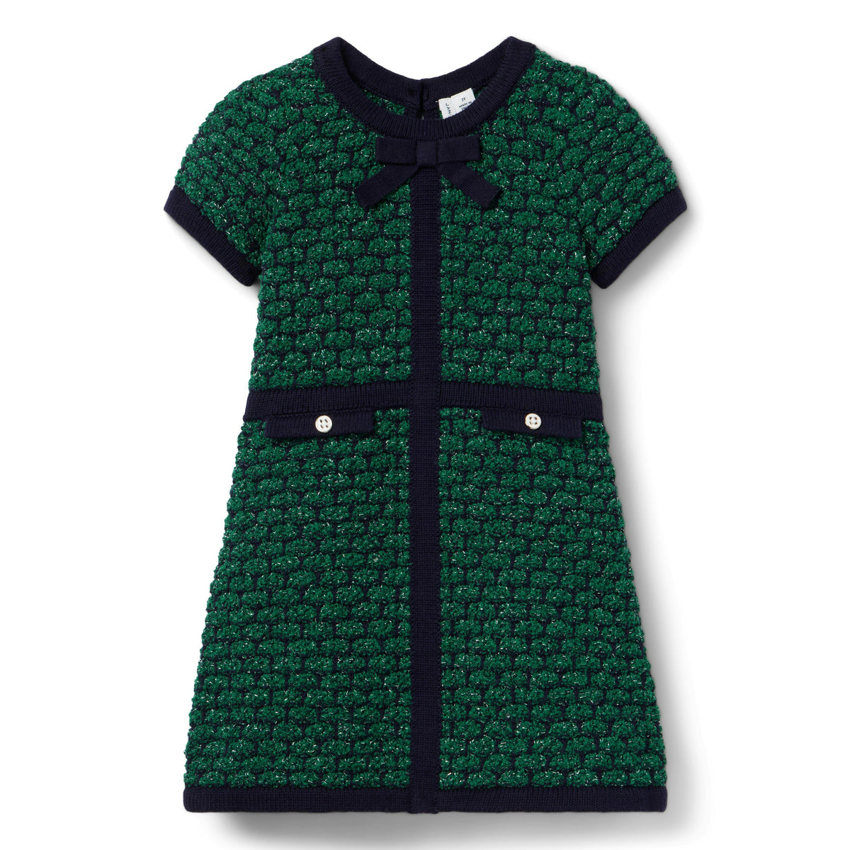 The Tweed Sweater Dress, green