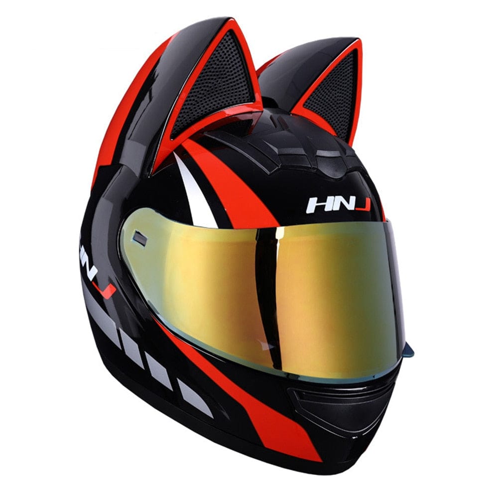 CatEars Detachable Cat-Ear Motorcycle Helmet