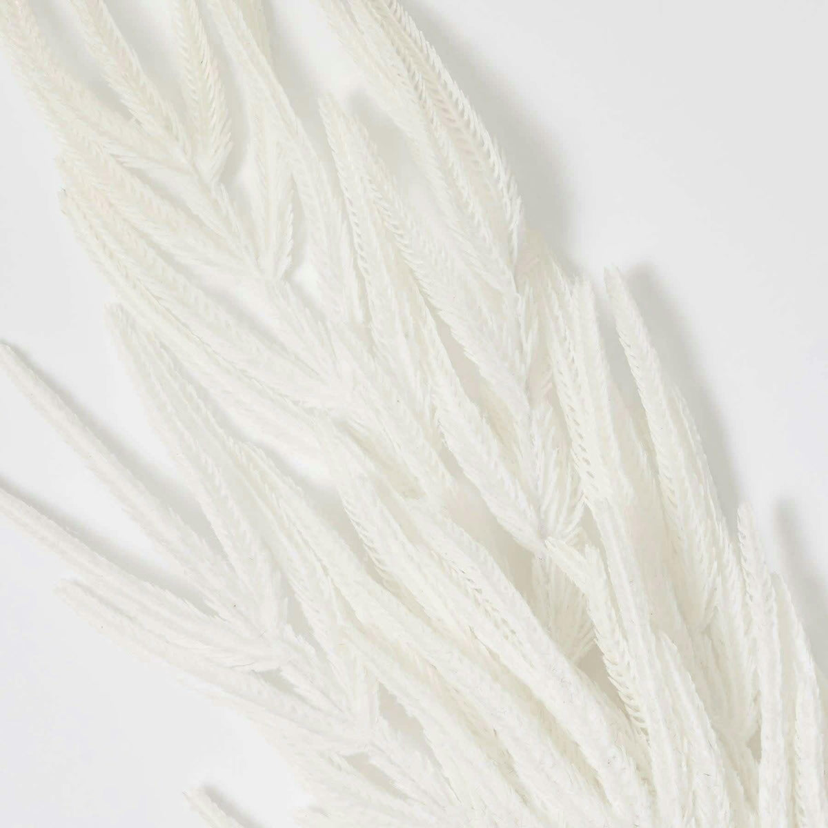 Real Touch Flocked White Norfolk Pine Branch Christmas Spray - 37"