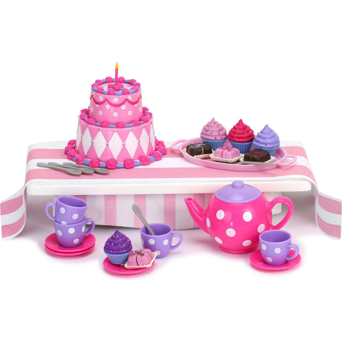 Sophia’s 21-Piece Cake & Tea Party Accessories Set for 18" Dolls, Multi