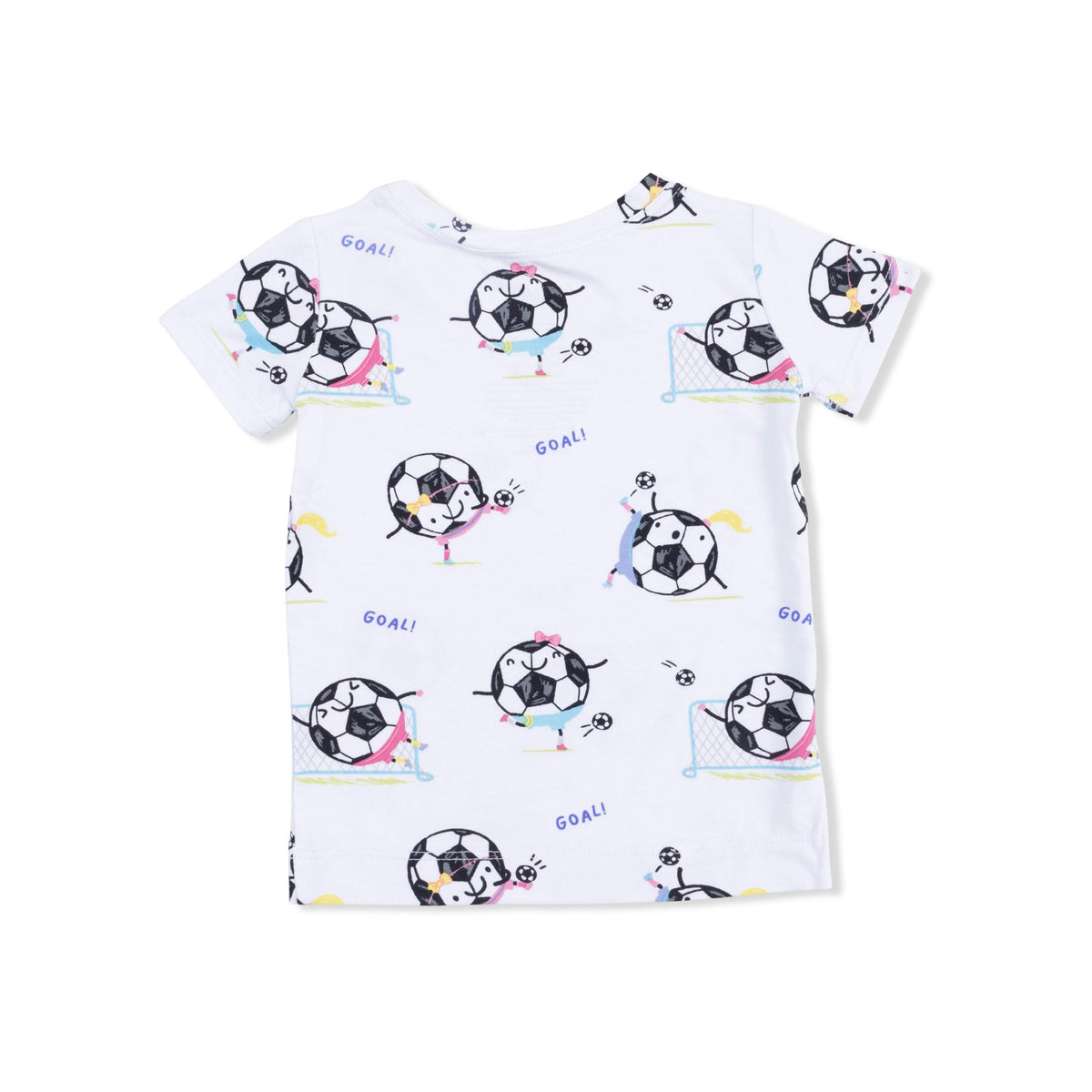 Soccer Balls Playing Soccer Pink - Loungewear Short Set