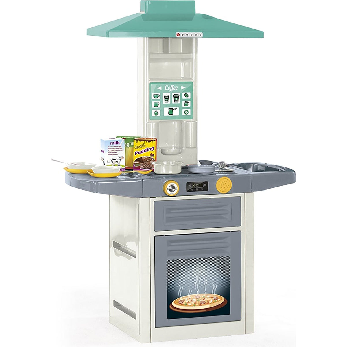 Kitchen Set: Green Yellow Gray