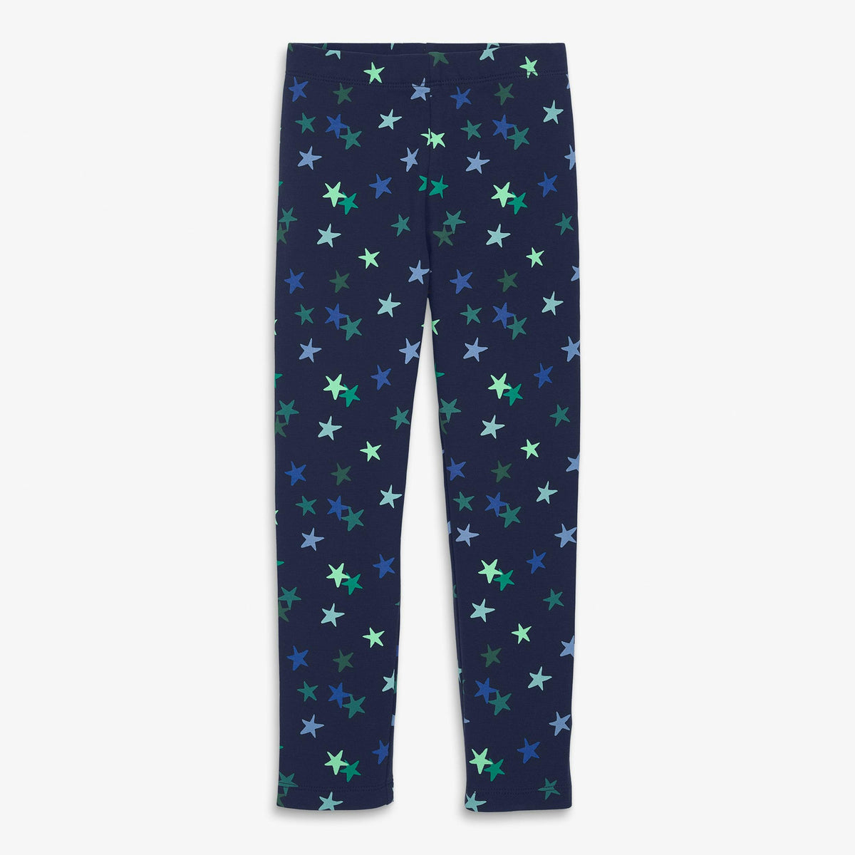 Kids french terry cozy legging in confetti stars