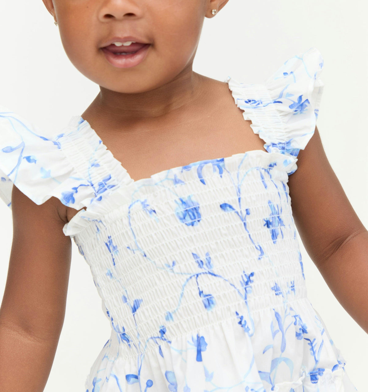 The Tiny Ellie Nap Dress - Blue Botanical