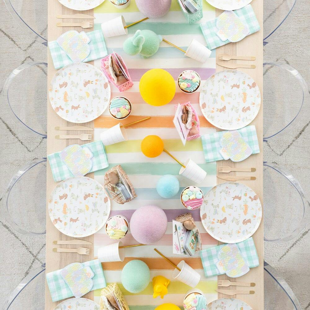 Springtime Bunnies in the Garden Large Plates
