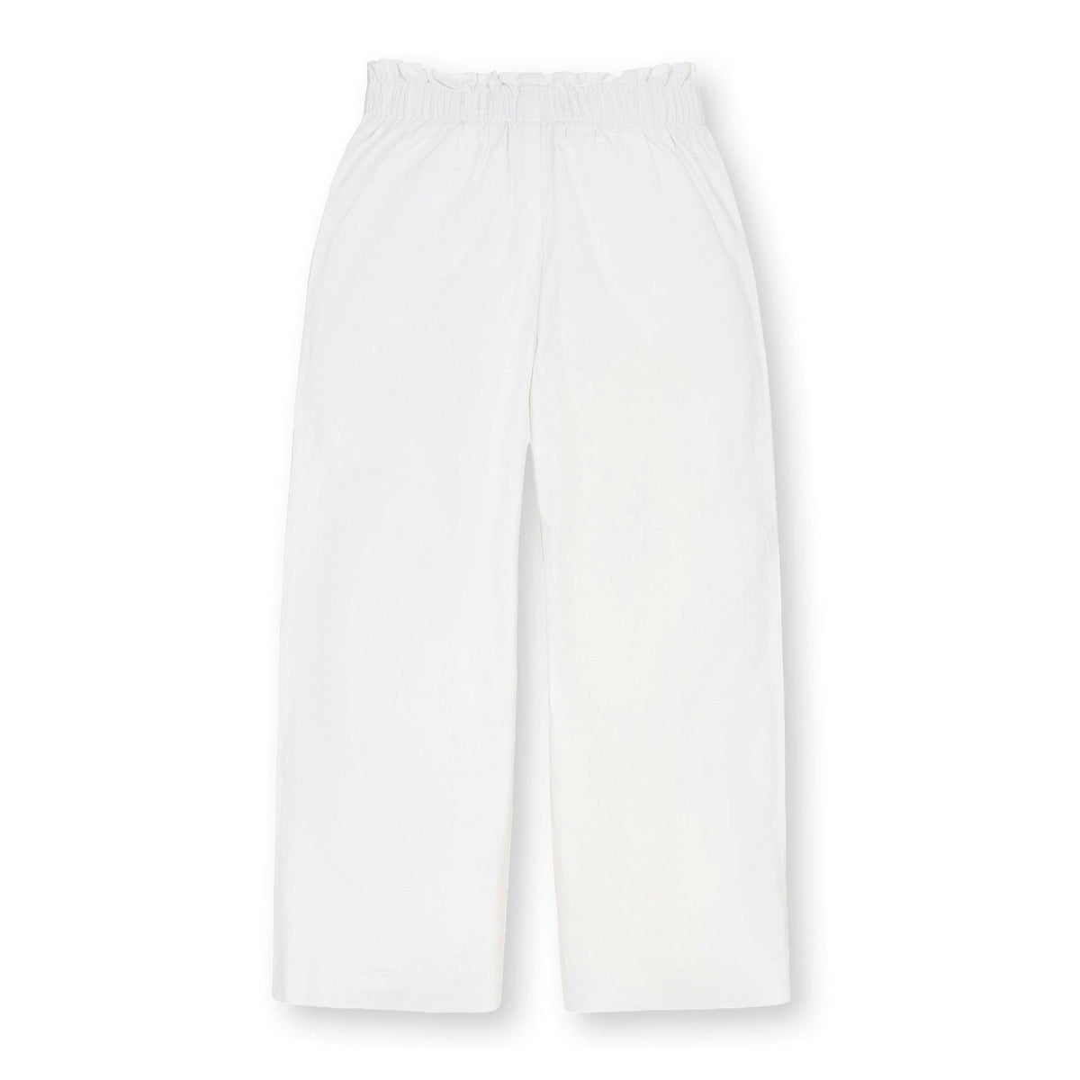 Linen Paper Bag Tie-Waist Pant