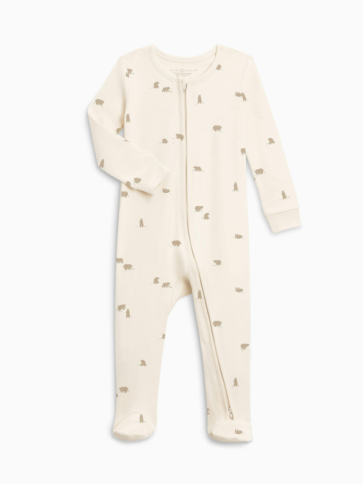 Peyton Zipper Sleeper | Bear / Truffle + Thyme