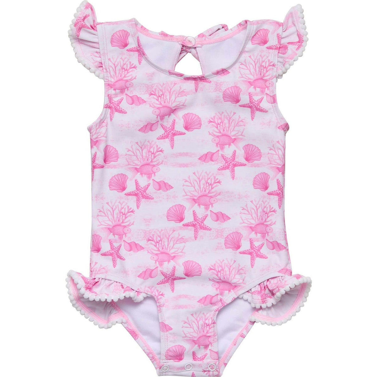 Pink Lagoon Frill Swimsuit