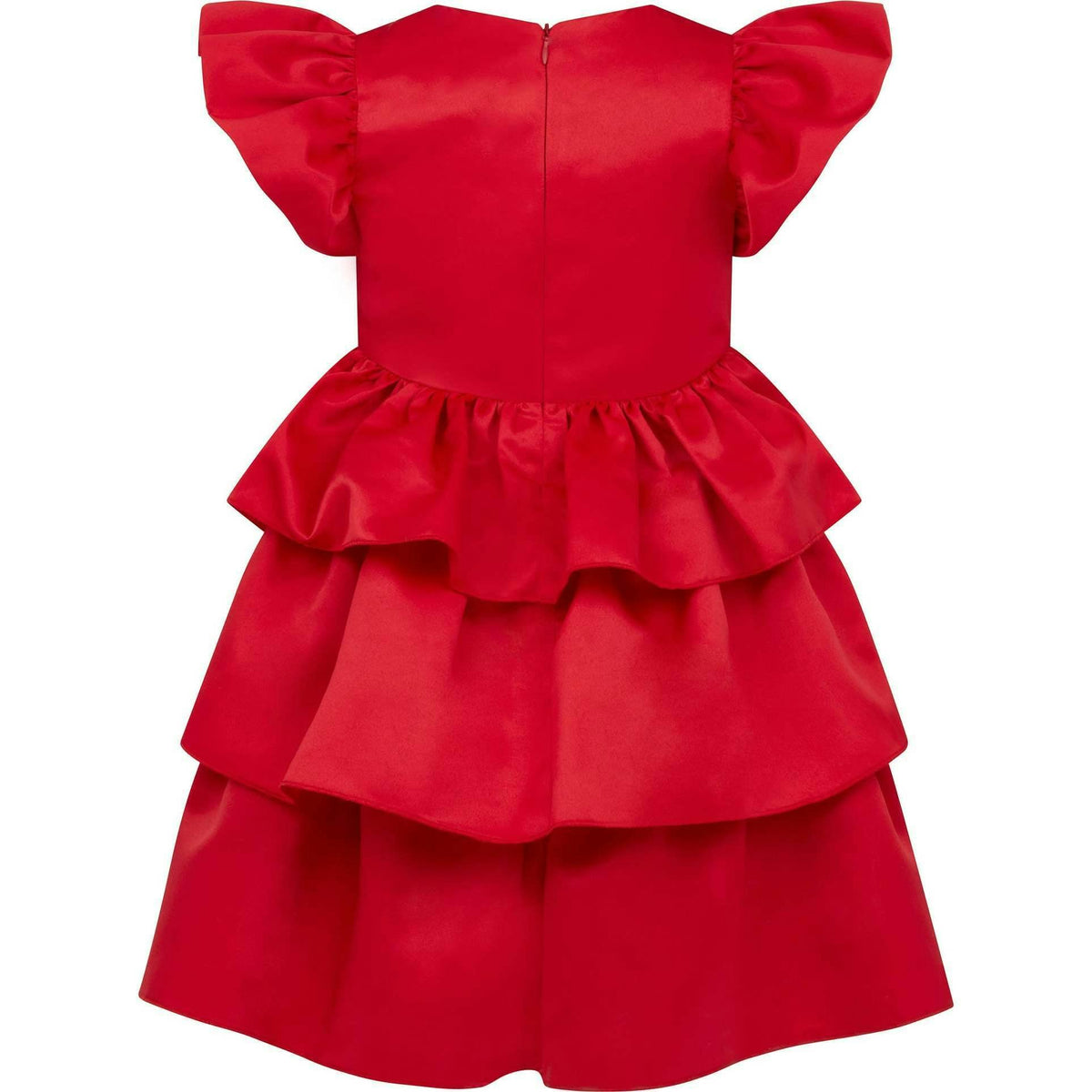 Scarlett Satin Frill Party Dress