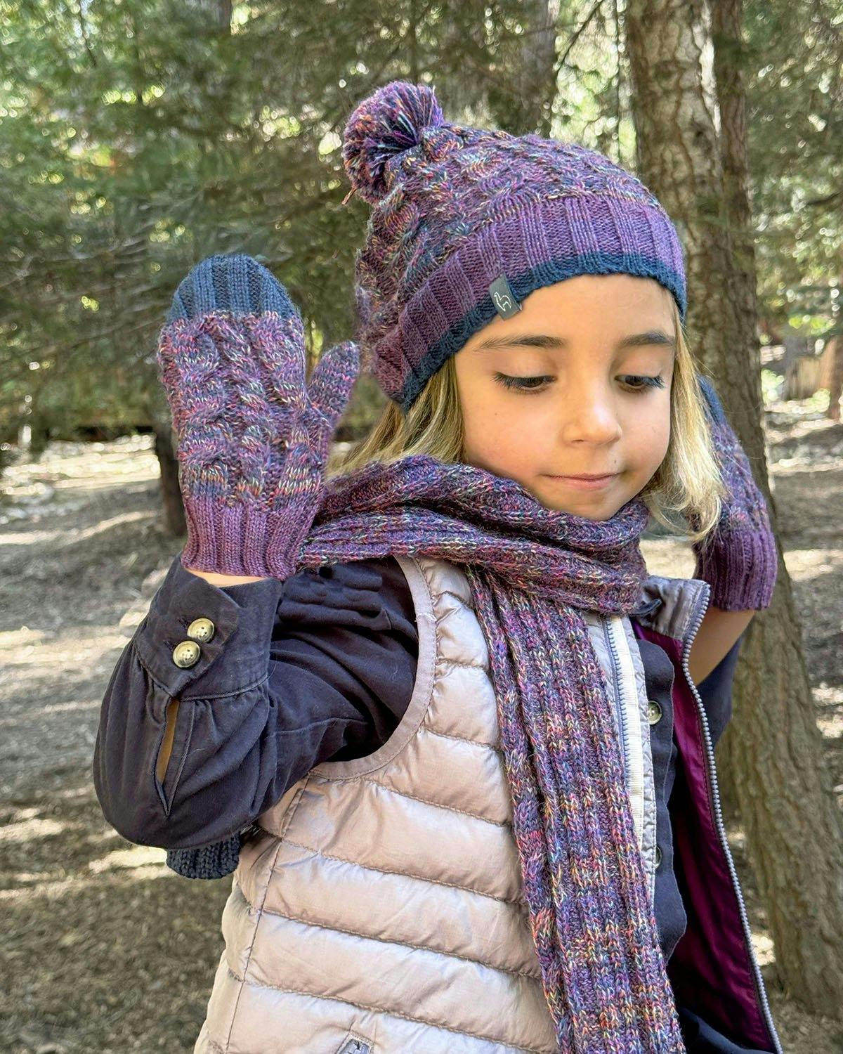 Kids Braided Gloves