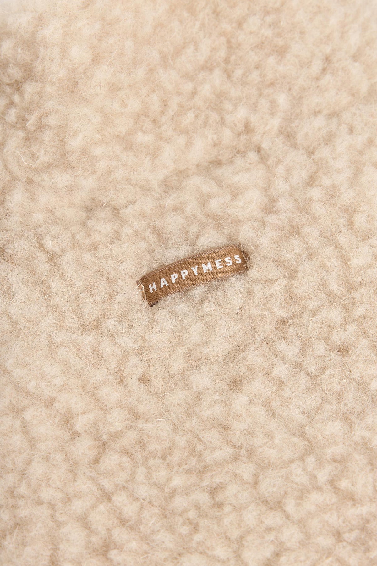 wool kangaroo jacket - almond