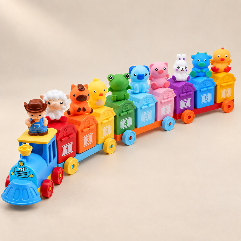 Farm Train Lock and Key Sorting Toy