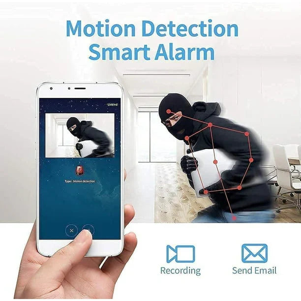 Mini Wireless Magnetic Camera – Live Audio & Video Feed with Magnet Mount for Home & Car