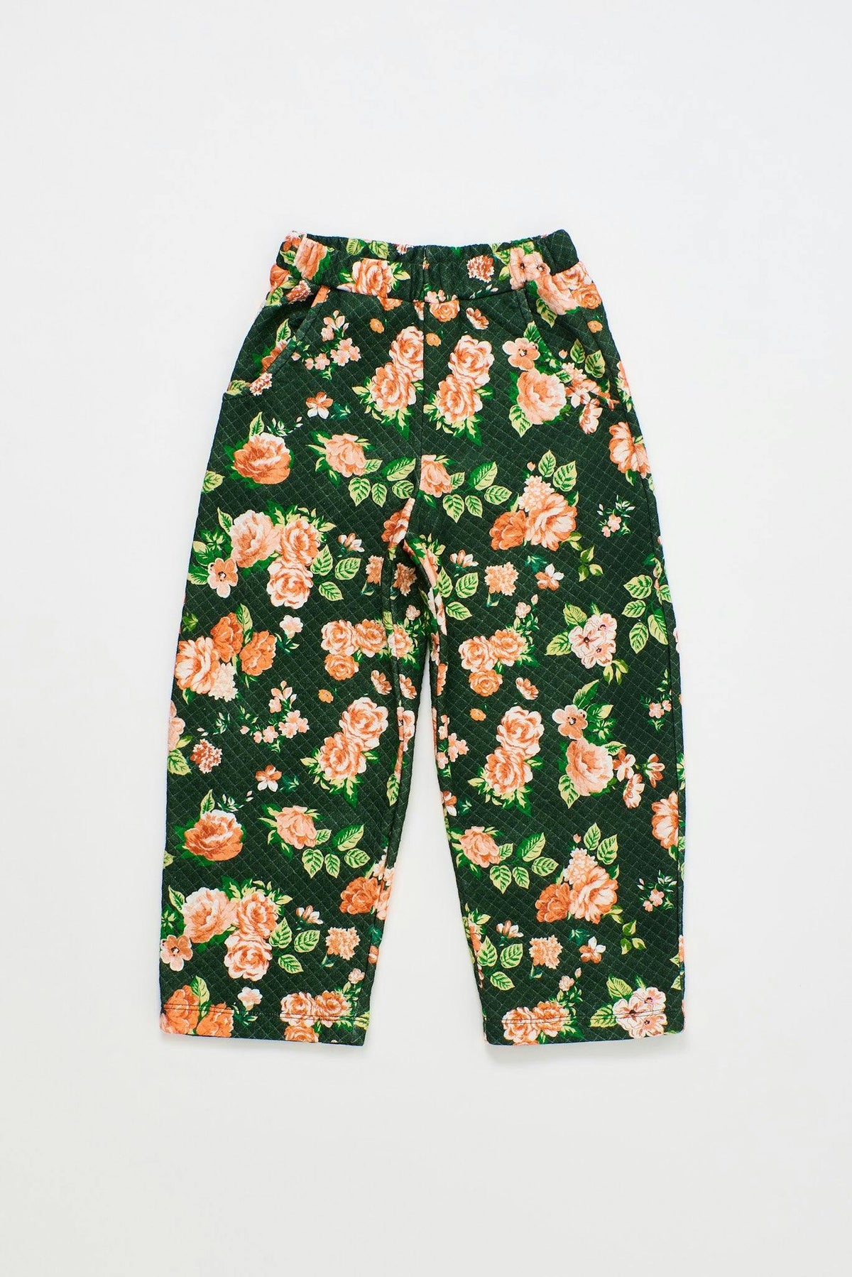 CRETONA QUILTED PANTS GREEN