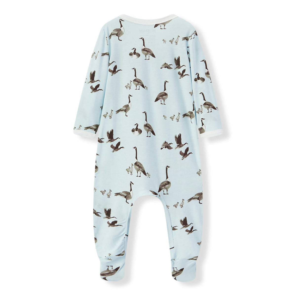 Goose Luxe Stretch Zipper Footed Romper