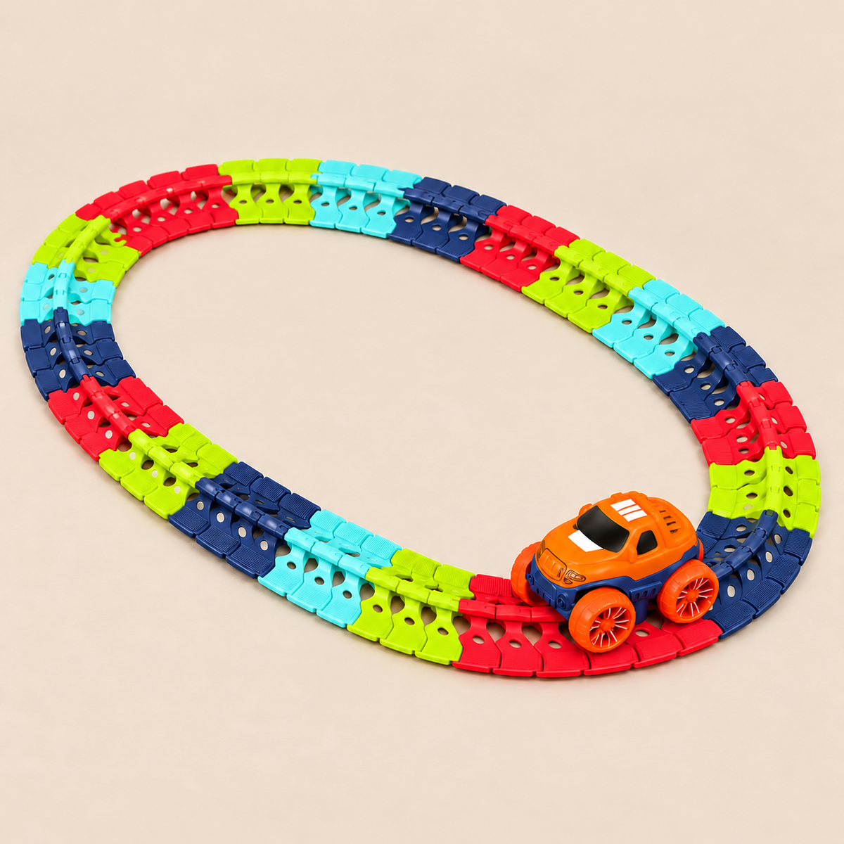 Flexible Car Racing Track Set, 184 Pieces